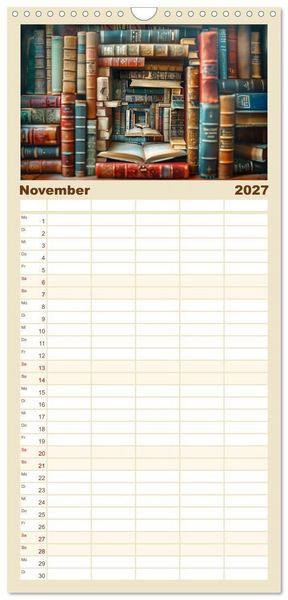 Produktbild: Familienplaner 2027 - Das versteckte Universum mit 5 Spalten (Wandkalender, 21 x 45 cm) CALVENDO