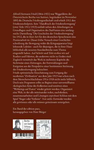 Produktbild: Geschichte der Friedensbewegung