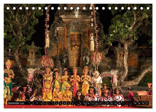 Produktbild: Bali - Indonesien (Tischkalender 2026 DIN A5 quer), CALVENDO Monatskalender