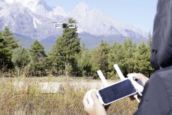 Produktbild: Potensic ATOM SE Quadrocopter RtF Einsteiger, Kameraflug Grau