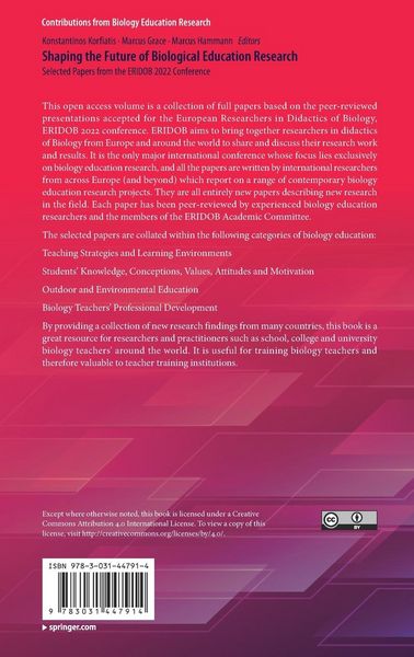 Produktbild: Shaping the Future of Biological Education Research