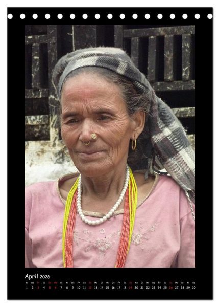 Produktbild: Nepal - Gesichter eines Landes (Tischkalender 2026 DIN A5 hoch), CALVENDO Monatskalender