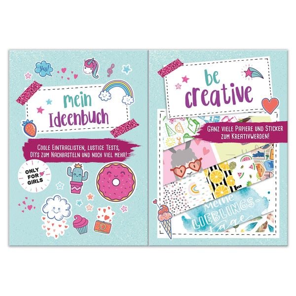 Produktbild: Mein Ideenbuch &ndash; mit Eintraglisten, Challenges und DIY-Ideen, inkl. Papiere und Doodle-Sticker