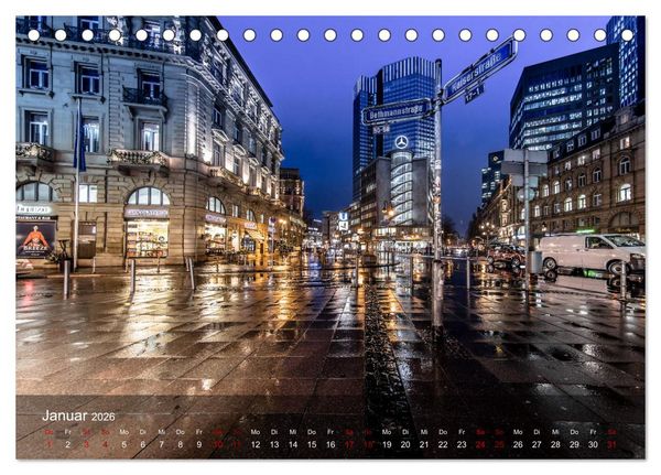 Produktbild: Frankfurt city view (Tischkalender 2026 DIN A5 quer), CALVENDO Monatskalender