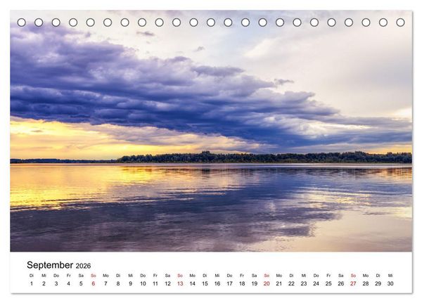 Produktbild: Traumhafter Chiemsee - eine kalendarische Reise (Tischkalender 2026 DIN A5 quer), CALVENDO Monatskalender