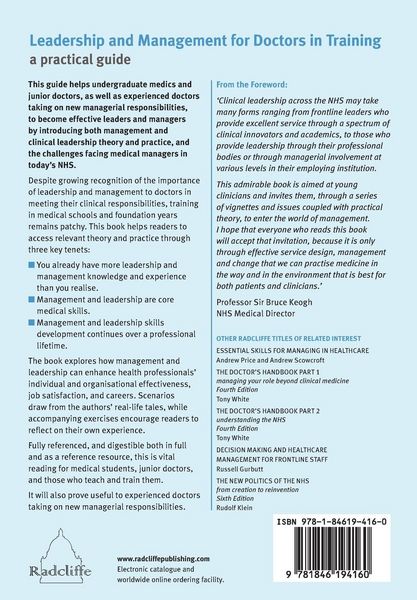 Produktbild: Leadership and Management for Doctors in Training