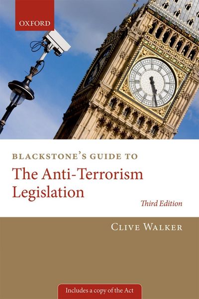 Produktbild: Blackstone's Guide to the Anti-Terrorism Legislation