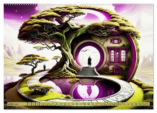 Produktbild: Des Portes imaginaires (Calendrier mural 2026 DIN A2 vertical), CALVENDO calendrier mensuel