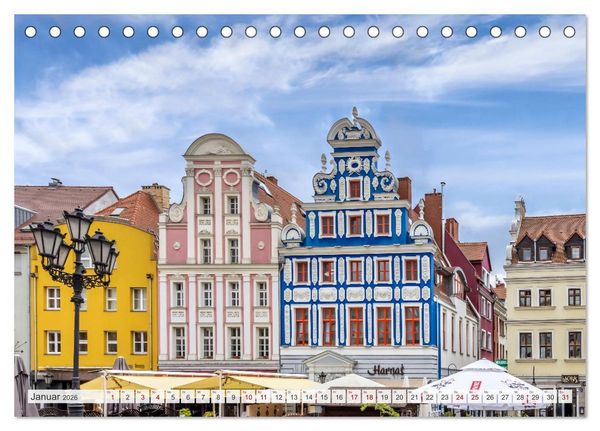Produktbild: STETTIN Impressionen aus dem Stadtherzen (Tischkalender 2026 DIN A5 quer), CALVENDO Monatskalender
