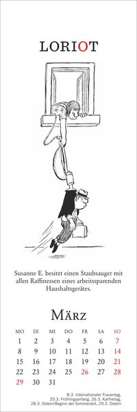 Produktbild: Loriot Lesezeichen & Kalender 2027