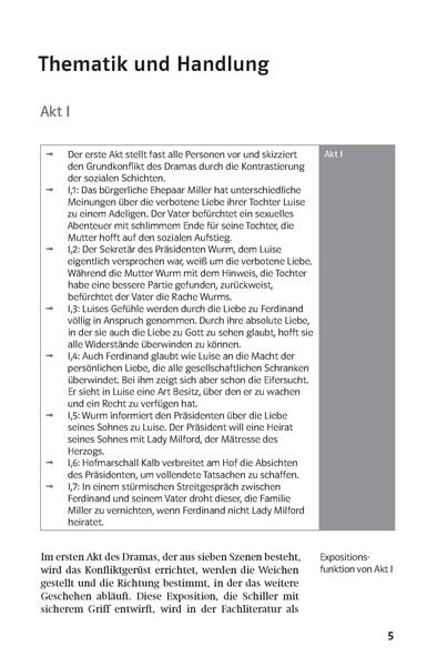 Produktbild: Lekt&uuml;rehilfen Friedrich Schiller 'Kabale und Liebe'