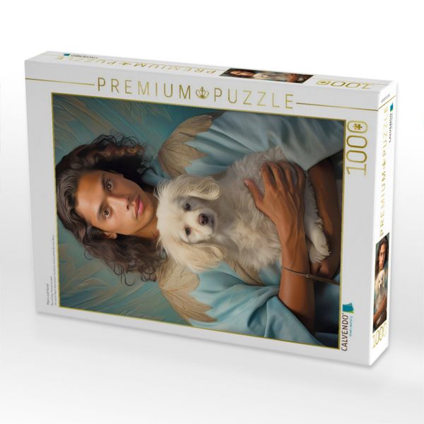 Produktbild: CALVENDO Puzzle Mann und Hund | 1000 Teile Lege-Gr&ouml;&szlig;e 64x48cm Foto-Puzzle f&uuml;r gl&uuml;ckliche Stunden