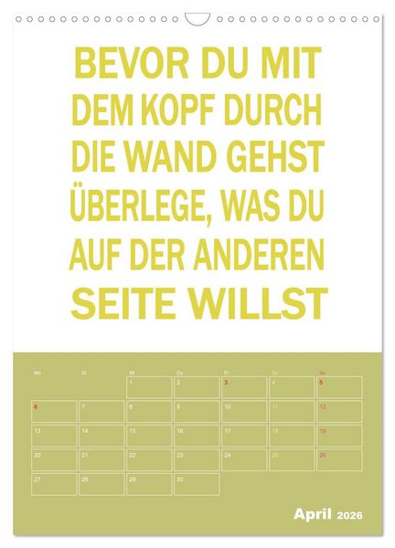 Produktbild: Memo an mich mit Jahresplaner (Wandkalender 2026 DIN A3 hoch), CALVENDO Monatskalender