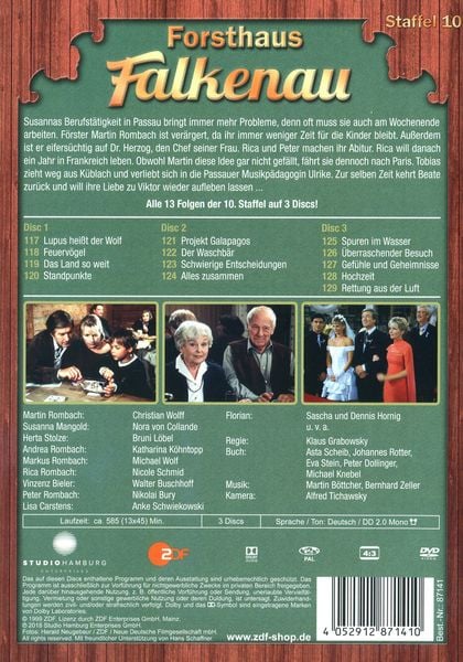 Produktbild: Forsthaus Falkenau - Staffel 10 [3 DVDs]