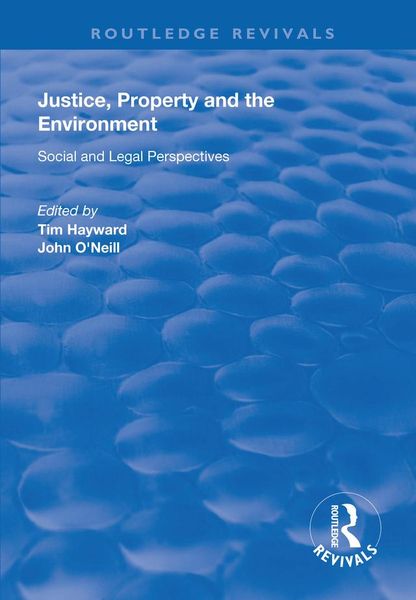 Produktbild: Justice, Property and the Environment