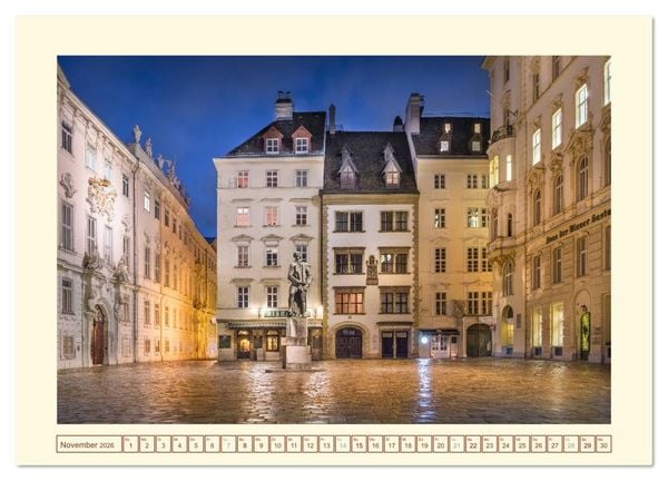 Produktbild: An der sch&ouml;nen blauen Donau - Ein Spaziergang in Wien (Wandkalender 2026 DIN A4 quer), CALVENDO Monatskalender