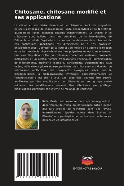 Produktbild: Chitosane, chitosane modifi&eacute; et ses applications