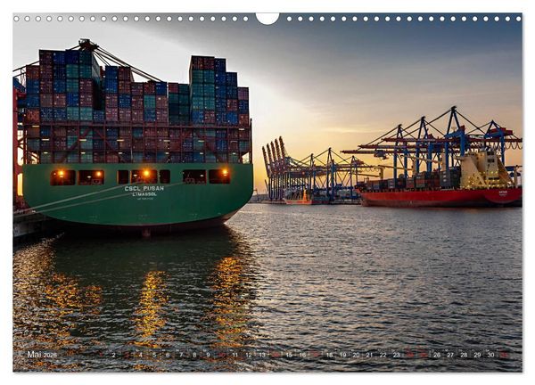 Produktbild: Hamburg Hafen (Wandkalender 2026 DIN A3 quer), CALVENDO Monatskalender