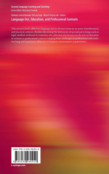 Produktbild: Language Use, Education, and Professional Contexts