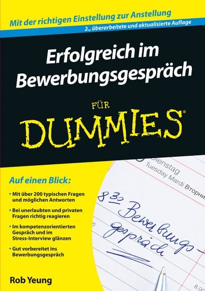Produktbild: Erfolgreich im Bewerbungsgespr&auml;ch f&uuml;r Dummies