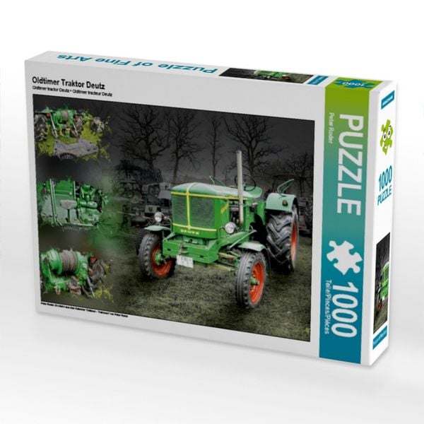 CALVENDO Puzzle Oldtimer Traktor Deutz | 1000 Teile Lege-Größe 64x48cm Foto-Puzzle für glückliche Stunden