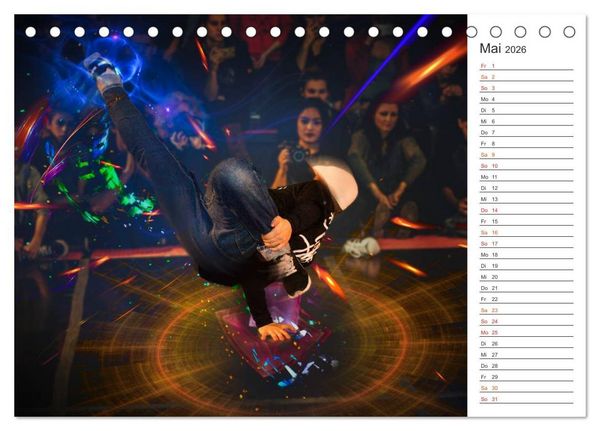 Produktbild: Break Dance B-boys & B-girls (Tischkalender 2026 DIN A5 quer), CALVENDO Monatskalender