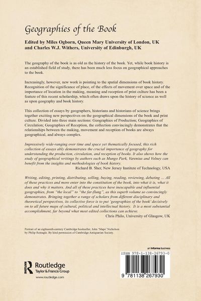 Produktbild: Geographies of the Book