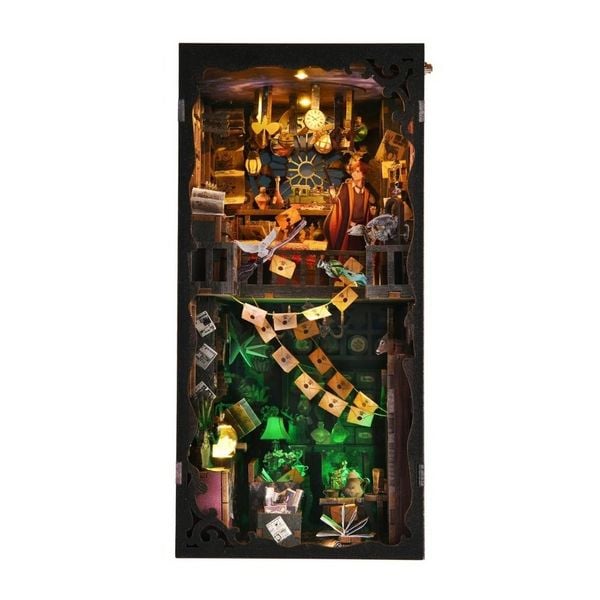 Produktbild: FiguredArt SL08- DIY Book Nook, Magische H&ouml;hle, Puzzle 334 Teile, Miniatur-Diorama