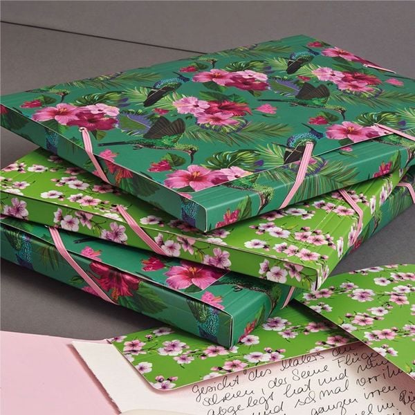 Produktbild: Sammelmappe de Luxe A4, Flower Bird