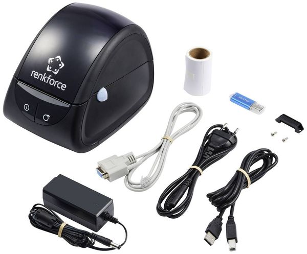 Produktbild: Renkforce RF-5469250 Etikettendrucker Thermodirekt 203 x 203 dpi Etikettenbreite (max.): 85 mm USB, RS-232