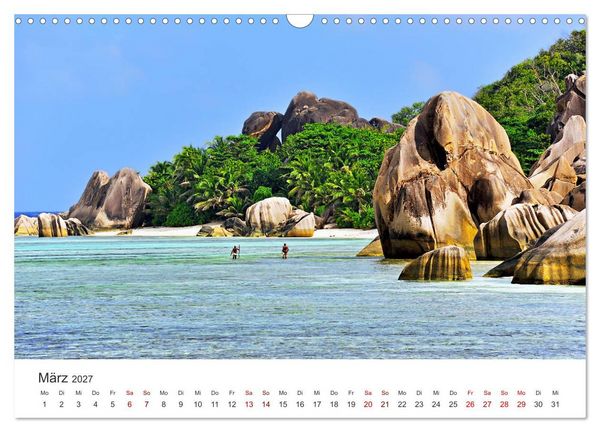 Produktbild: Traumstr&auml;nde der Seychellen (Wandkalender 2027 DIN A3 quer), CALVENDO Monatskalender