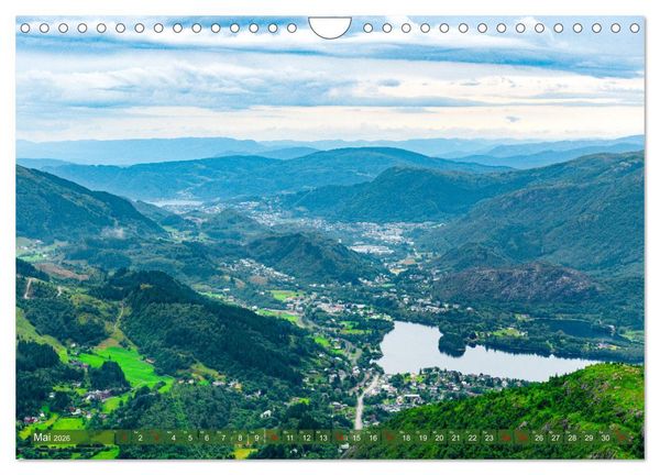 Produktbild: Norwegen aus dem Hubschrauber - Luftaufnahmen und Panorama (Wandkalender 2026 DIN A4 quer), CALVENDO Monatskalender