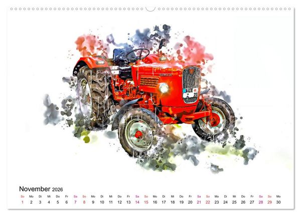 Produktbild: Traktoren Oldtimer Legenden (Wandkalender 2026 DIN A2 quer), CALVENDO Monatskalender