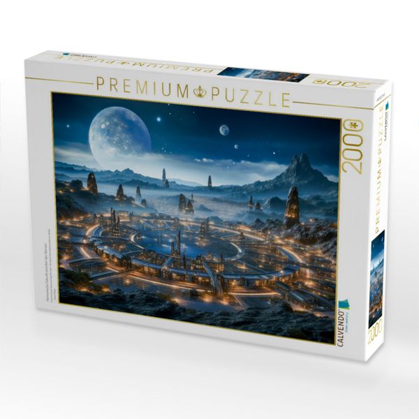 Produktbild: CALVENDO Puzzle Harmonische Zukunft zwischen den Sternen | 2000 Teile Lege-Gr&ouml;&szlig;e 90x67cm Foto-Puzzle f&uuml;r gl&uuml;ckliche Stunden