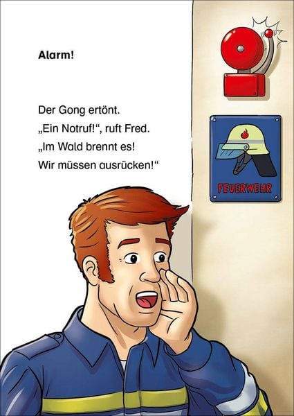 Produktbild: Lesel&ouml;wen 1. Klasse - Achtung, Feuerwehr im Einsatz!