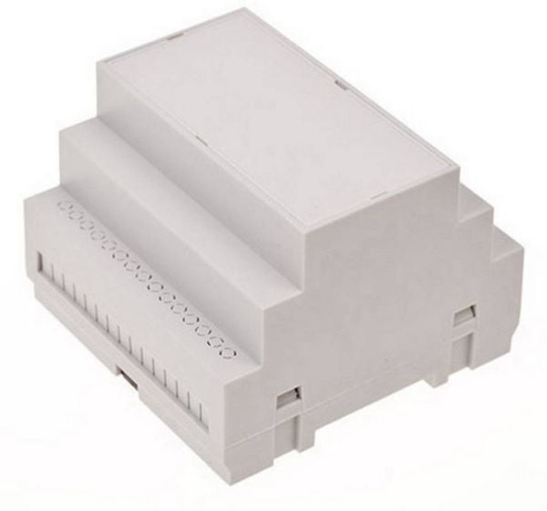 Produktbild: TRU COMPONENTS TC-7910884 Hutschienen-Geh&auml;use 88 x 90 x 65 ABS-V0 Grau 1St.