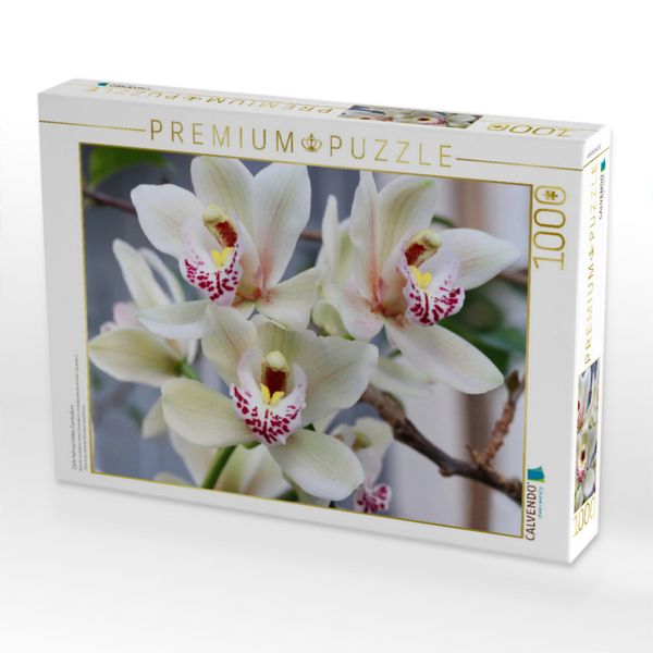 Produktbild: CALVENDO Puzzle Zarte Kahnorchidee, Cymbidium | 1000 Teile Lege-Gr&ouml;&szlig;e 64x48cm Foto-Puzzle f&uuml;r gl&uuml;ckliche Stunden