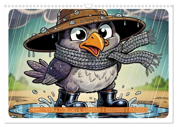 Produktbild: Lustige Sturmv&ouml;gel - Comic (Wandkalender 2027 DIN A3 quer), CALVENDO Monatskalender