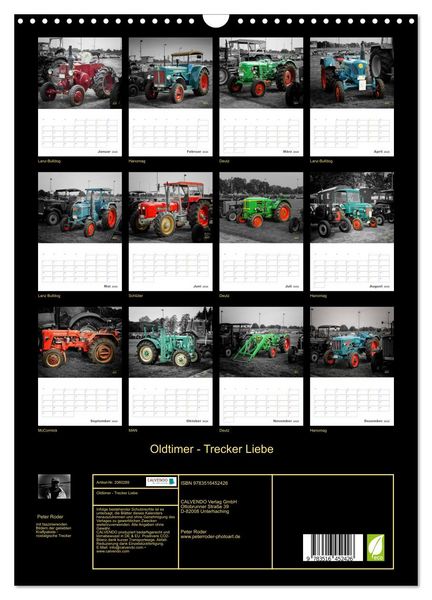 Produktbild: Oldtimer - Trecker Liebe (Wandkalender 2026 DIN A3 hoch), CALVENDO Monatskalender