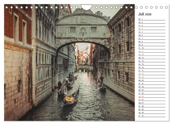 Produktbild: Traumstadt Venedig (Wandkalender 2026 DIN A4 quer), CALVENDO Monatskalender