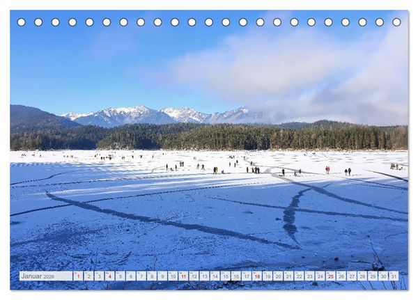 Produktbild: Mein Eibsee - Die Perle unterhalb der Zugspitze im Jahresverlauf (Tischkalender 2026 DIN A5 quer), CALVENDO Monatskalender