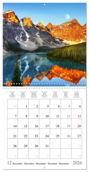 Produktbild: Canada, National Parks Road Trip (Wall Calendar 2026 12 &times; 12 Inch) CALVENDO 12 Month Wall Calendar