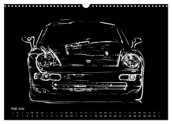 Produktbild: 911 Lignes (Calendrier mural 2026 DIN A3 vertical), CALVENDO calendrier mensuel