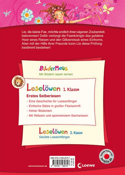 Produktbild: Lesel&ouml;wen 1. Klasse - Die kleine Fee und die Zauberpr&uuml;fung