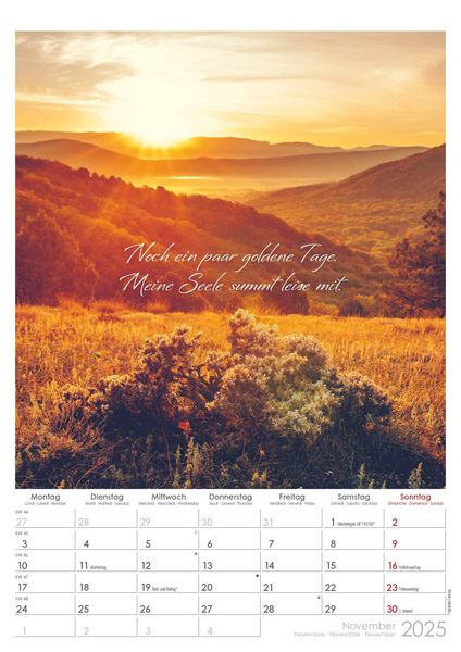 Auszeit für die Seele 2025 Bildkalender A3 (29,7x42 cm