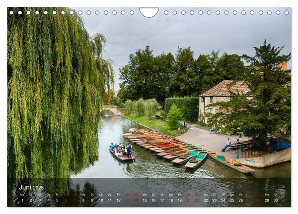 Produktbild: Cambridge street view (Wandkalender 2026 DIN A4 quer), CALVENDO Monatskalender