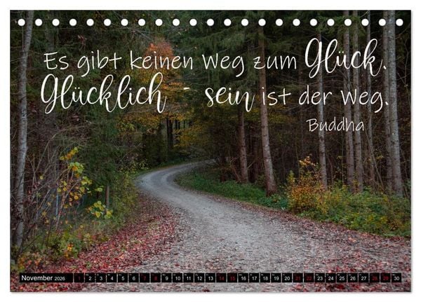 Produktbild: Bilder und Texte f&uuml;r die Seele (Tischkalender 2026 DIN A5 quer), CALVENDO Monatskalender