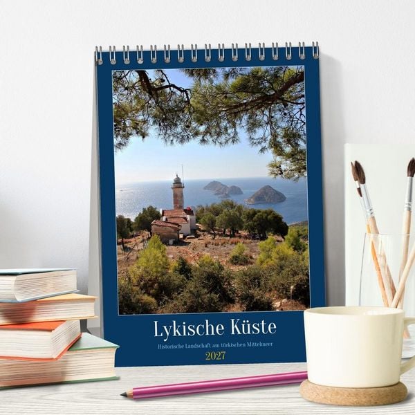 Produktbild: Lykische K&uuml;ste - Historische Landschaft am t&uuml;rkischen Mittelmeer (Tischkalender 2027 DIN A5 hoch), CALVENDO Monatskalender