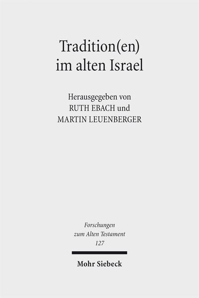 Produktbild: Tradition(en) im alten Israel