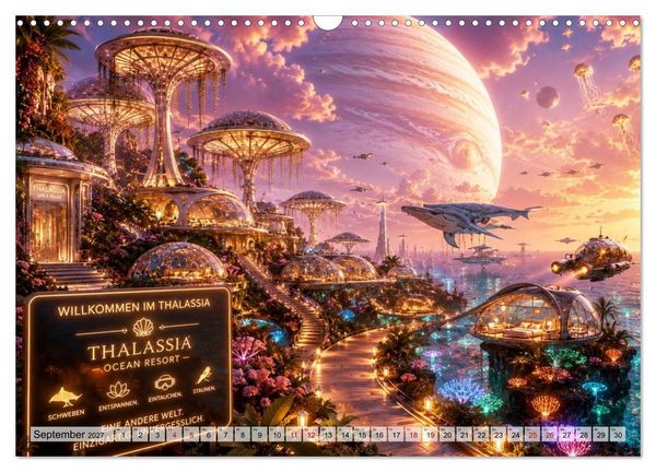 Produktbild: Die verr&uuml;cktesten Urlaubsdestinationen (Wandkalender 2027 DIN A3 quer), CALVENDO Monatskalender